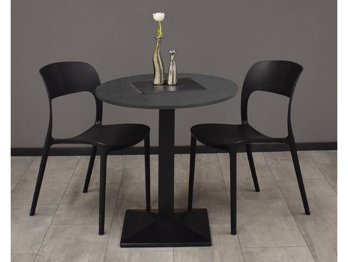 Table de bistrot Bakadi ronde 70 x 75 x 70cm Vert/Noir/Anthracite