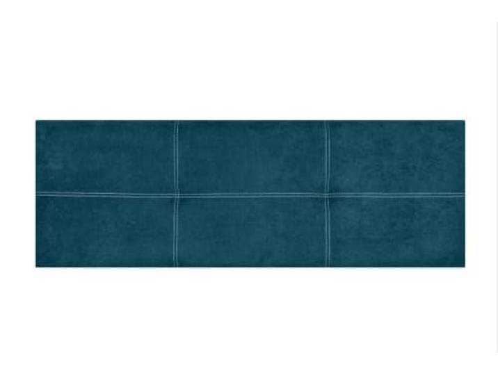 Matris Kopfteil aus fleckenabweisendem Bergamo-Stoff, schmutzabweisend, in 13 Farben, einfach aufzuhängen, Blau, 130 x 50 x 5 cm, Bett 120 cm