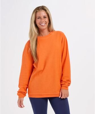 Boxercraft D02 Rally Corduroy Crew T-Shirt in Orange size XS