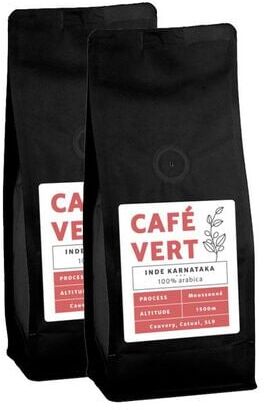 cafeCompagnie Grüner Kaffee - Region Karnataka - Indien - Monsooned 500 G - MaxiCoffee