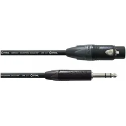 Cordial Mikrofonkabel CPM 5 FV - 5 m, NEUTRIK XLR female / Klinke 6,3 mm stereo ... - Mikrofonkabel