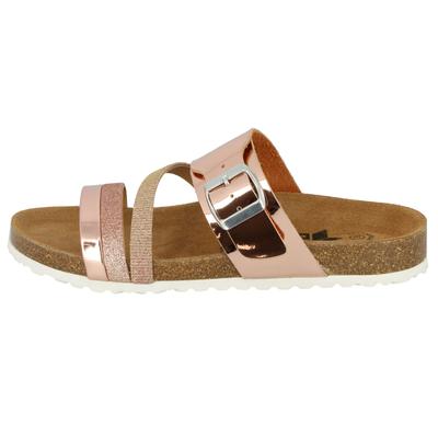Pantolette LICO "Pantolette Bioline Fashion", Damen, Gr. 36, rosa, Synthetik, Schuhe Pantolette