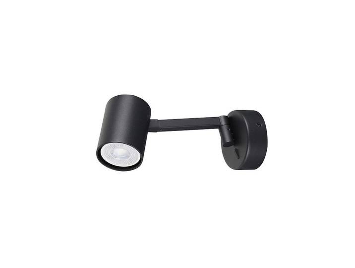 Wandleuchte, Schwarz, Metall, 8x8 cm, RoHS, Lampen & Leuchten, Innenbeleuchtung, Wandlampe, Wandlampen