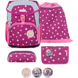 Belmil Belmil Maxi ergonomisches Schulranzen-Set 5-teilig "Starry Bubbles" Koffer24
