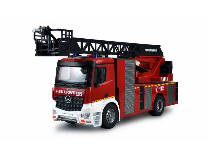 Amewi RC-Bagger Amewi RC Mercedes Benz Feuerwehr Drehleiterfahrzeug 1:18 RTR