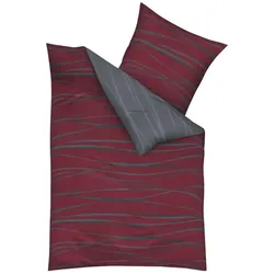 kaeppel Satin Wendebettwäsche  Motion , rot , Maße (cm): B: 135