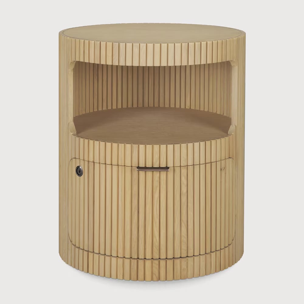 Ethnicraft Ronde Ladekast Boomerang Geolied Eikenhout - Naturel