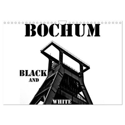 Bochum Black and White (Wandkalender 2026 DIN A4 quer), CALVENDO Monatskalender