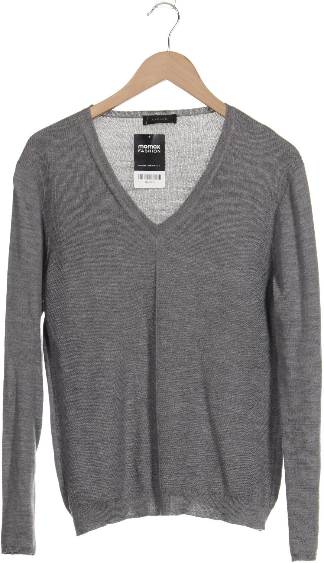Azzaro Herren Pullover, Grau, Gr. M, kein / Etikett - Second Hand