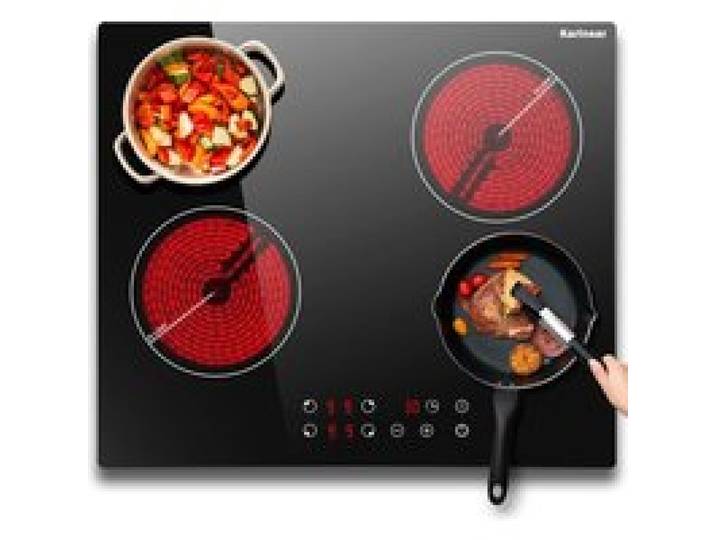Plaque Vitrocéramique 4 Feux Encastrable Plaque De Cuisson Électrique 60 Cm Avec Commande Tactile Plaque Vitro 4 Zones Ave[GA132]