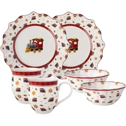 Villeroy & Boch, Geschirrset, Toy's Delight Frühstücks-Set Lokomotive (6 Stk.)