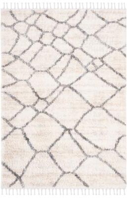 SAFAVIEH Berber Fringe Shag Mercedes Trellis Rug