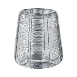 EDZARD Windlicht Kurt (Höhe 29 cm), Silber, Edelstahl vernickelt