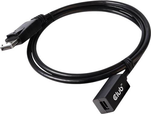 club3D DisplayPort / Mini-DisplayPort Adapterkabel DisplayPort Stecker, Mini DisplayPort Buchse 1.00 m Schwarz CAC-1120 DisplayPort-Kabel