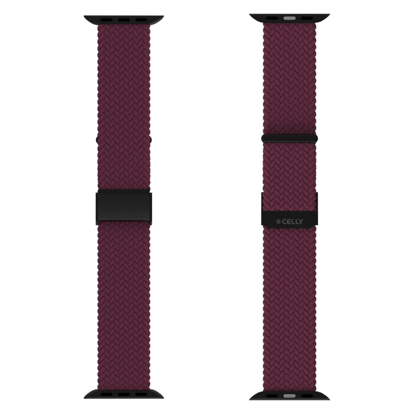 Celly WBand Armband für Apple Watch 42/44/45mm (WBANDBRAIDEDVL)