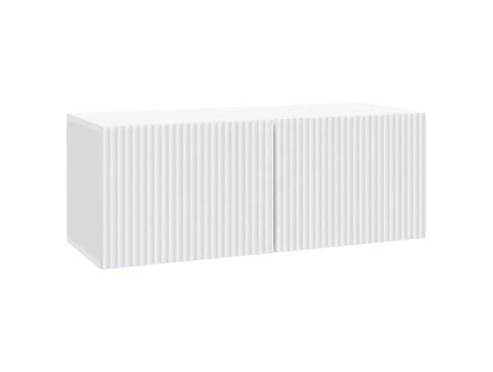Favemtsl Wandmontierter TV-Schrank Weiß 78,5x31x30 cm Lowboard Schwebendes Hängeboard aus Holzwerkstoff für Schlafzimmer und Wohnraum: Bietet saubere Bodenfreiheit und Ordnung.