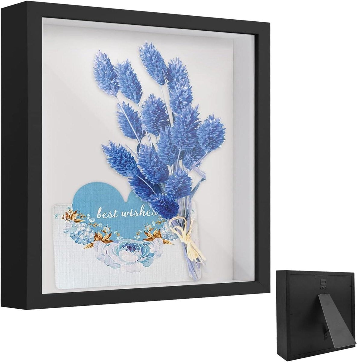 Zwarte Display Case Fotolijst met Acryl Glas - 30 x 30 cm