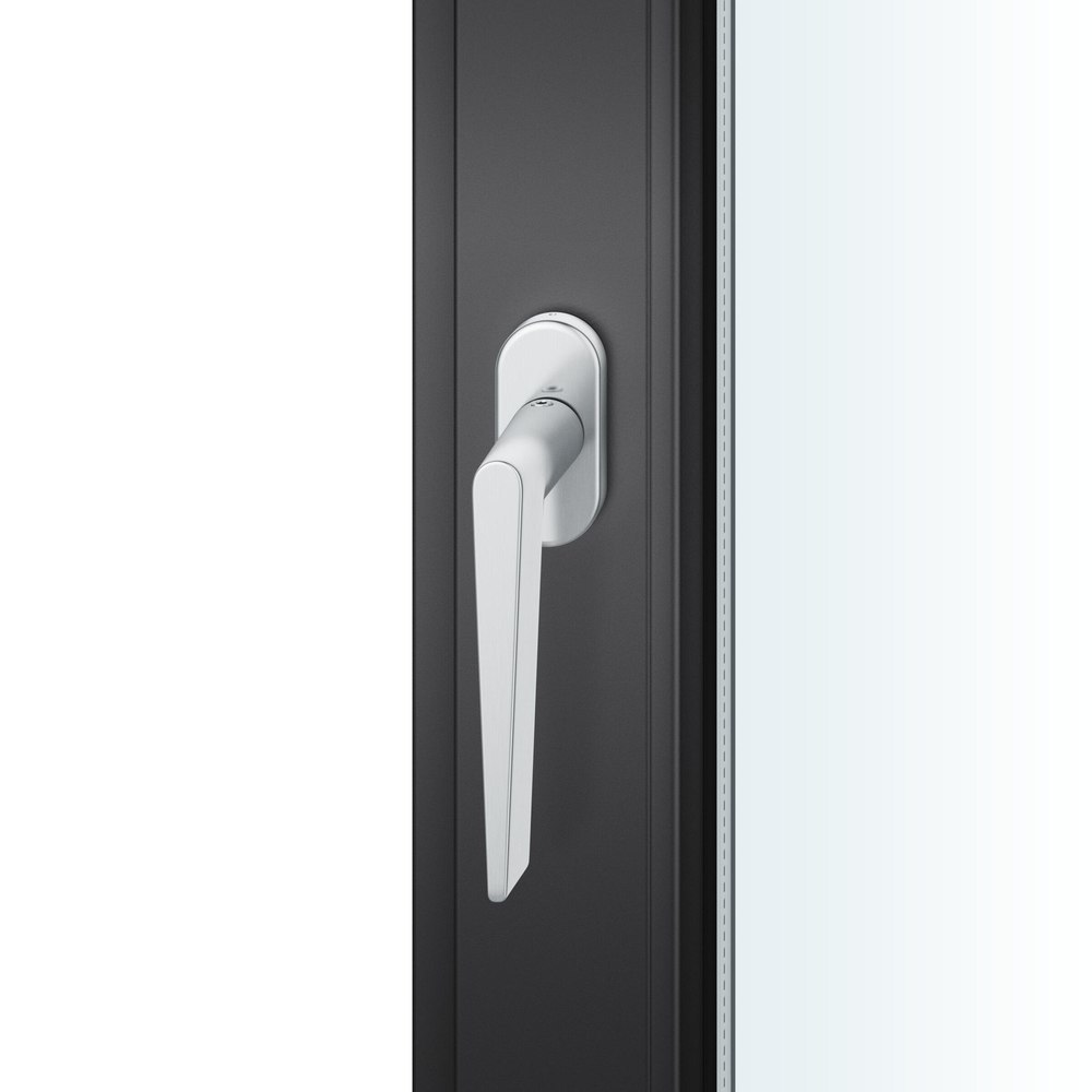 FSB Fenstergriff 34 1005, Standard, oval,Vierkant 7/24-38, edelstahl fein matt 0 34 1005 09039 6204