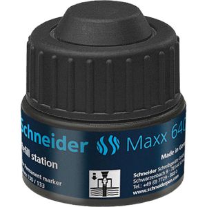 Schneider Nachfülltusche Maxx 640, schwarz, 164001, für Maxx Marker, Kapillarsystem, 30ml