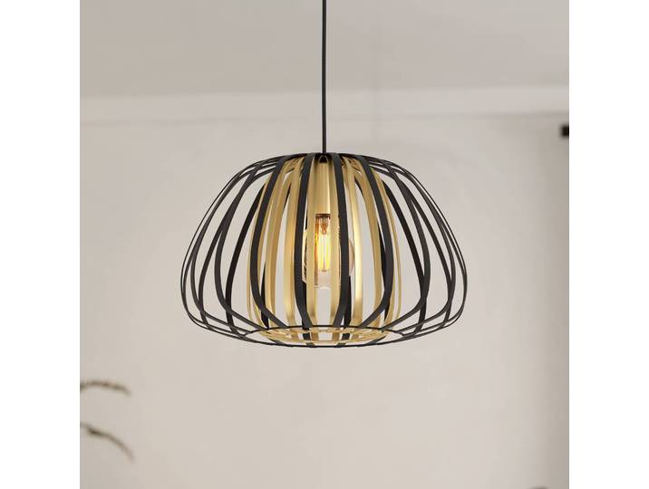 EGLO Hängelampe Encinitos, dimmbar, schwarz, für Wohn- / Esszimmer, Metall, Pendelleuchte