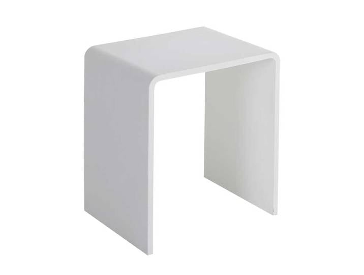 StoneArt Hocker TQ501 (Mineralguss) weiß 40x30cm matt