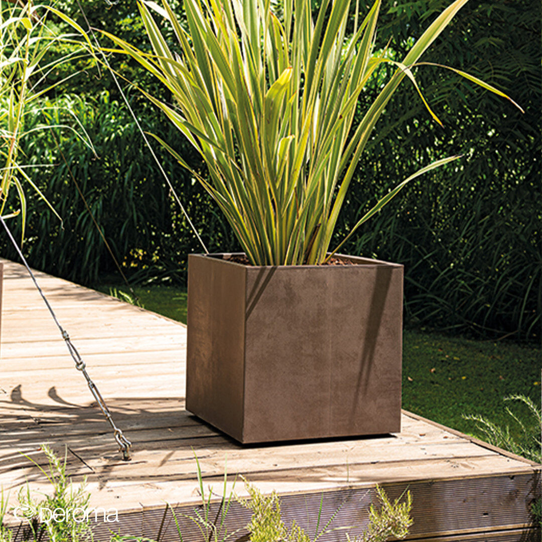 Deroma UK Millennium Cube Brownstone 49cm H x 49cm W x 49cm D
