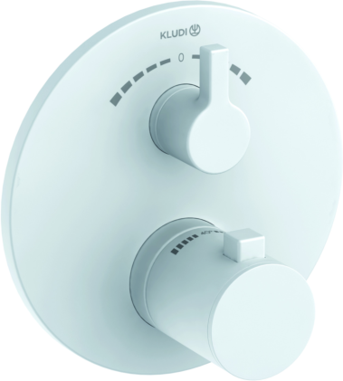 Kludi Nova Fonte Wannenthermostat 208105315 Unterputz Thermostat, mattweiß