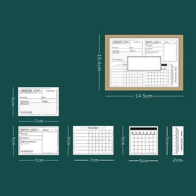 Wooden Journal Planner Stamp Set For Scrapbooking & Daily Planning challenge
