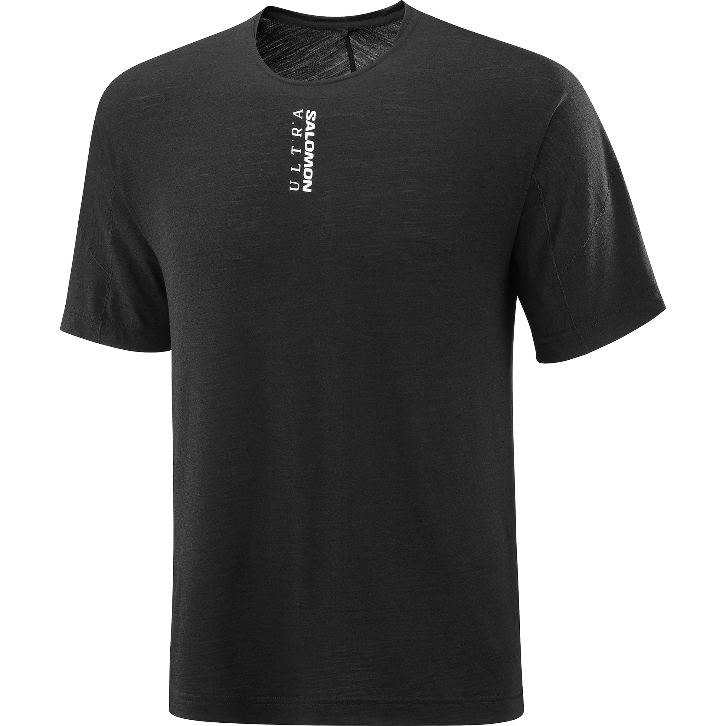 Salomon Ultra Herren Laufshirts schwarz Größe S Laufen | Trailrunning Widerstandsfähig Merinowolle