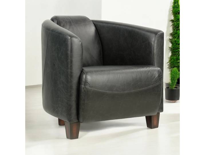 Fauteuil Club Georgio en Cuir - Black