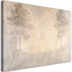 WANDBILD wald nebel