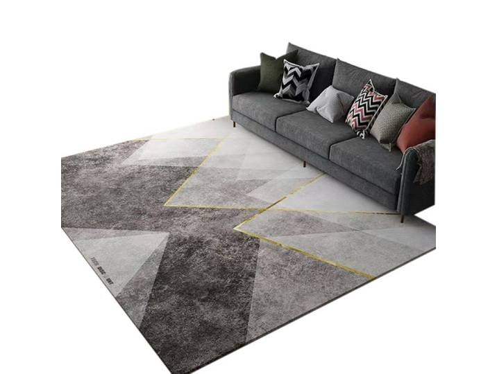 Tapis simple géométrique salon table basse grande surface - Vantory - imitation cachemire chambre tapis de sol est sale et résista