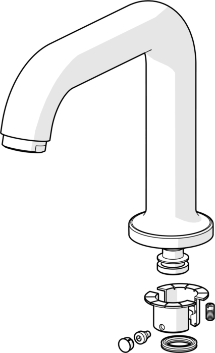 Hansa Auslauf Küche Primo komplett 59914202 192 mm chr