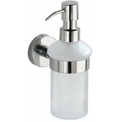 WENKO Seifenspender Mod. Bosio Edelstahl glänzend, Fassungsvermögen ca. 200 ml