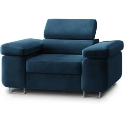 SESSEL CALVO Polstersessel Loungesessel ergonomisch, Blau