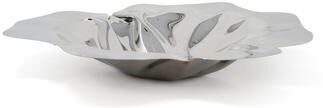 Classic Touch Stainless Steel Crumpled Bowl