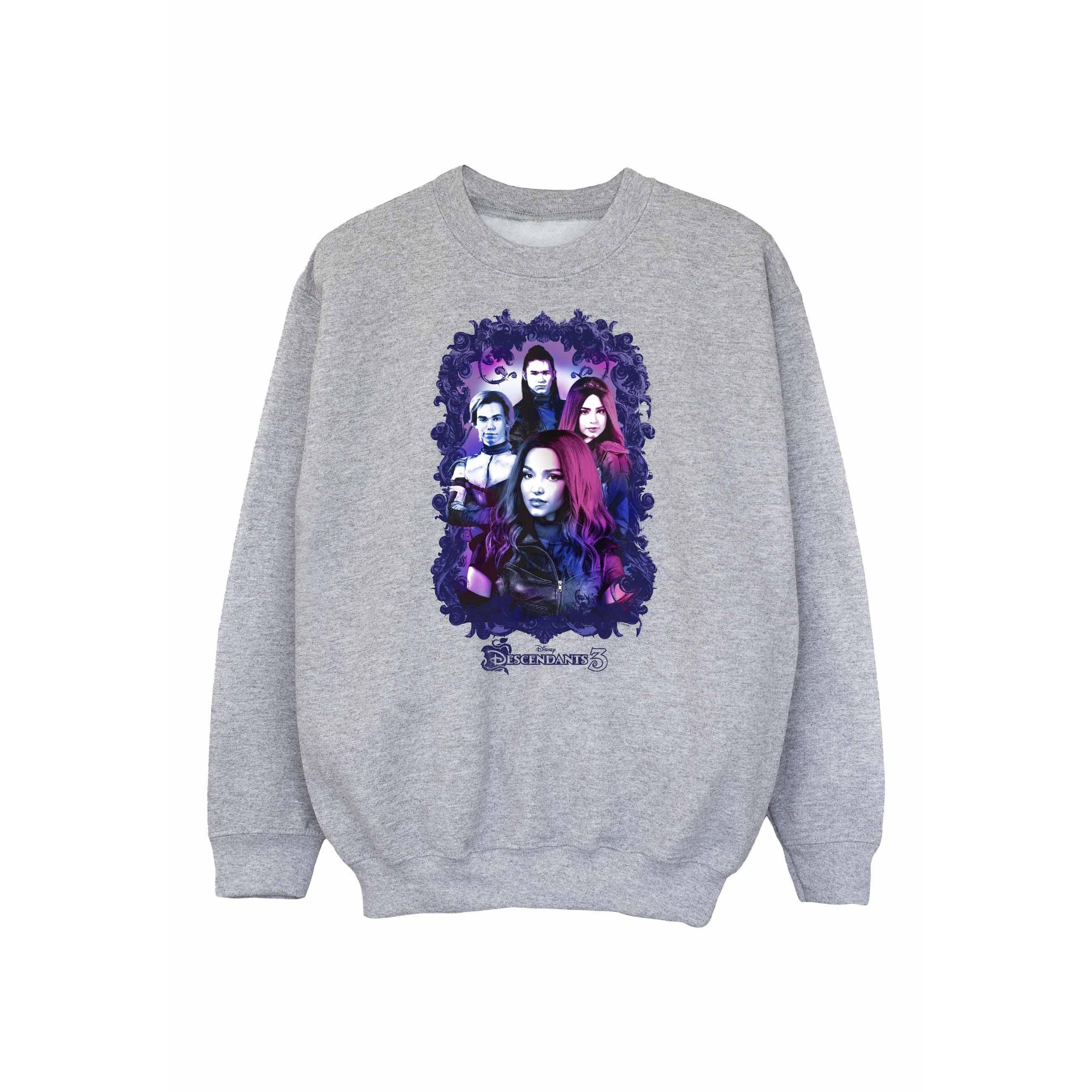 Disney Meisjes The Descendants Group Attitude Sweatshirt (Sportgrijs)