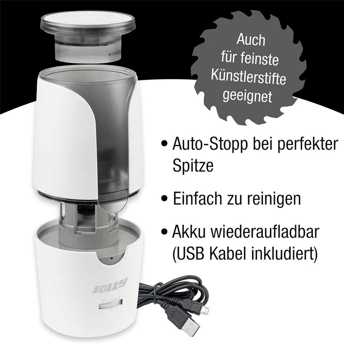 JOLLY elektrischer Anspitzer Herbert weiß