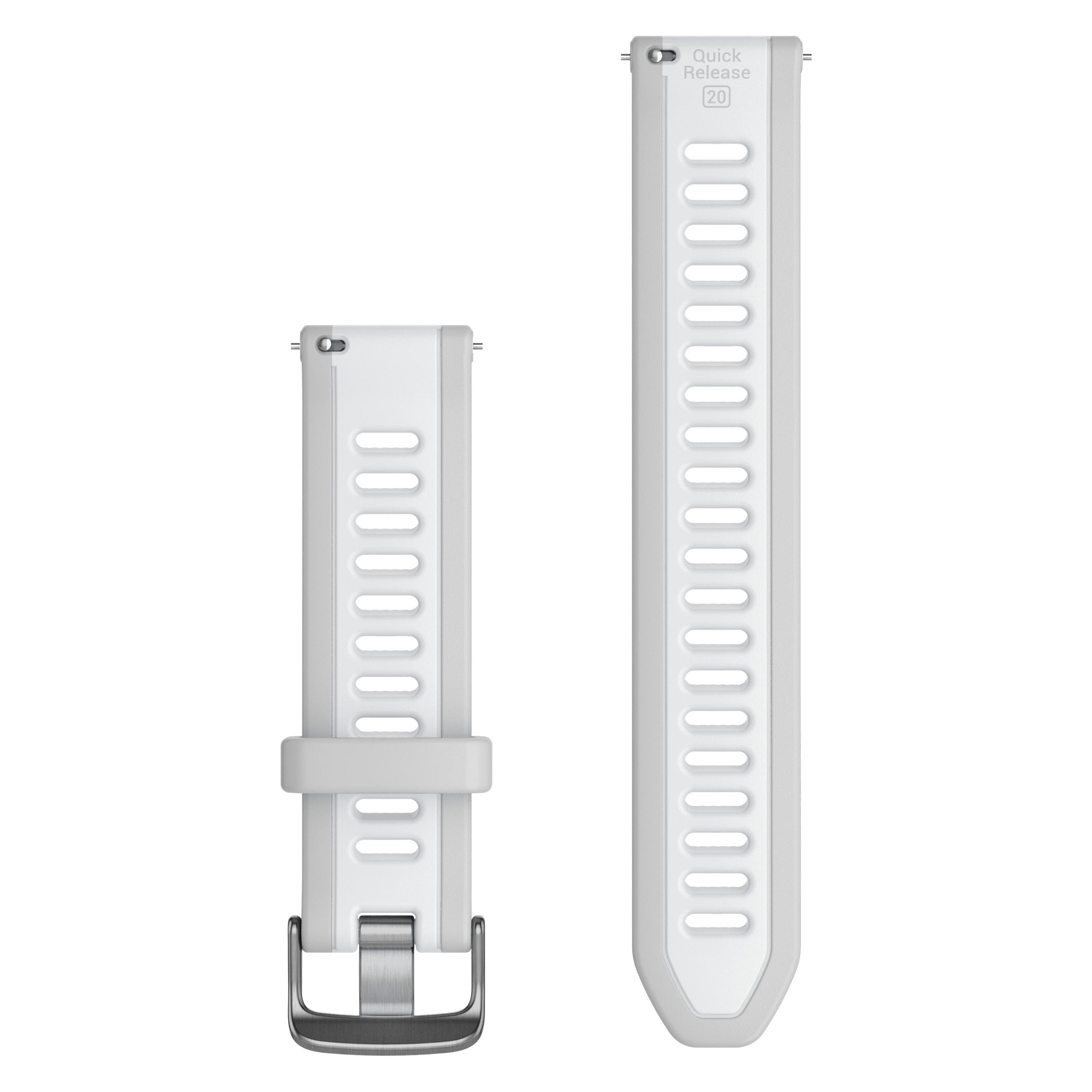 Garmin watch strap Quick Release 20, mist gray/whitestone (Silikon) (010-11251-AH)