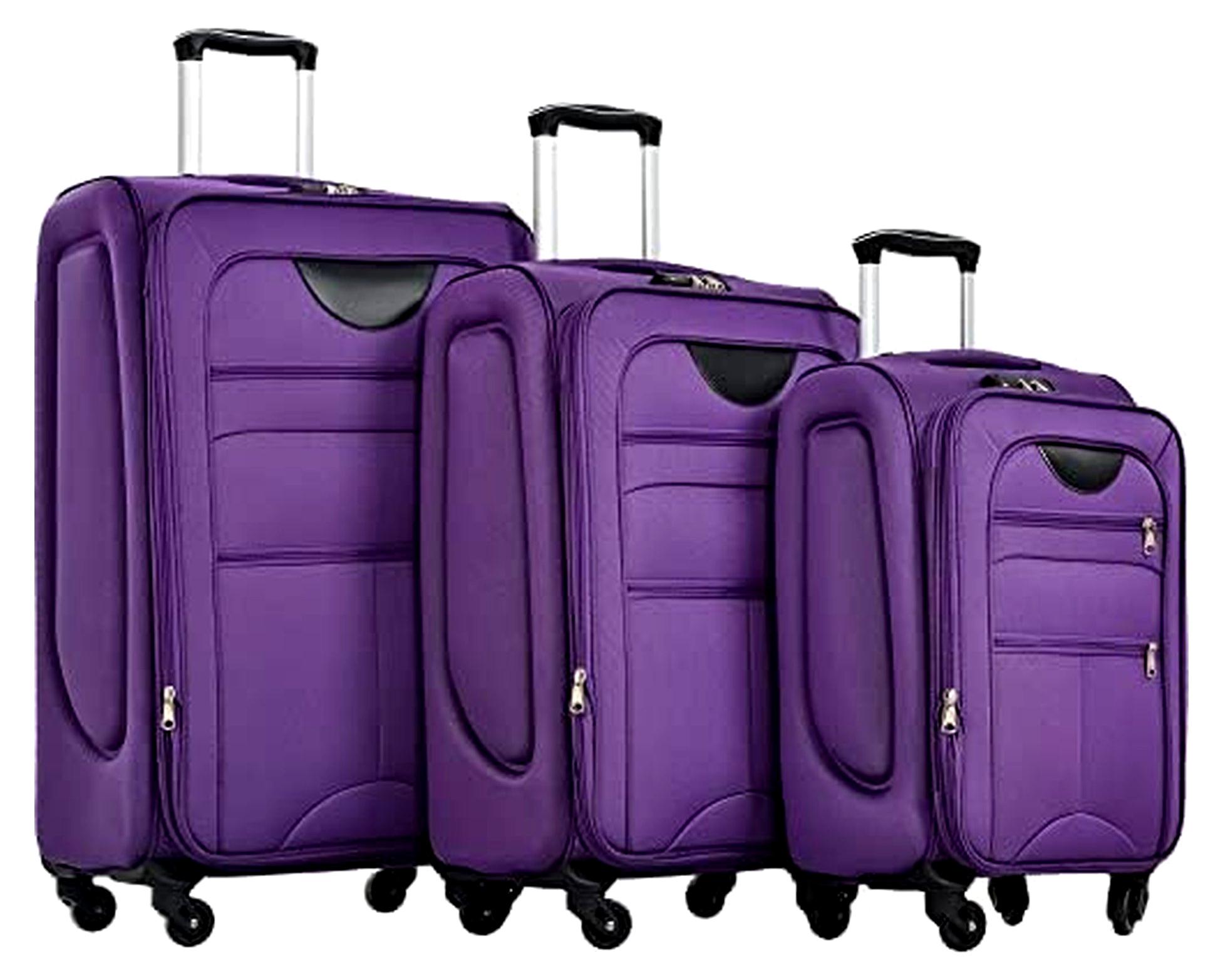 Erweiterbares Softside-Gepäck in Violett, Einheitsgröße