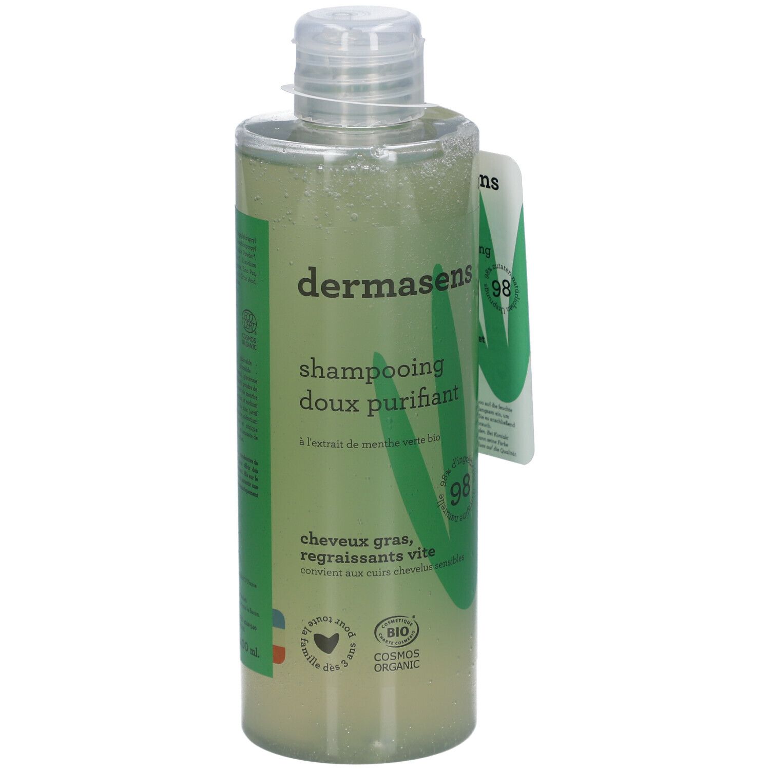 Dermasens Shampoo Zuiverend BIO Capsulefles 400ml 400 ml