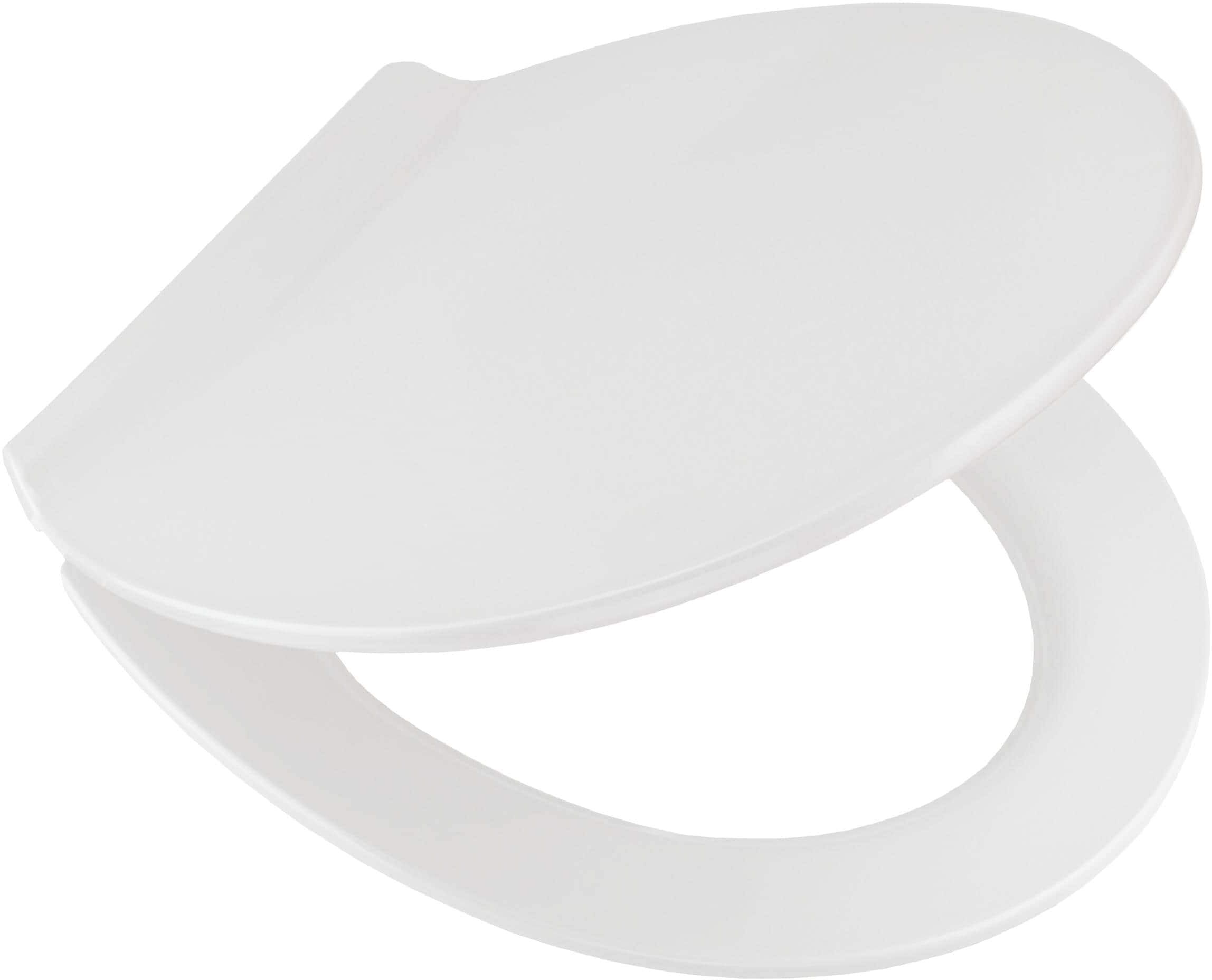 WC-Sitz KLEINE WOLKE "Alley", weiss (weiß), B:37cm H:5cm L:45cm, Duroplast, WC-Sitze, WC-Sitz, mit Absenkautomatik weiß Einheitsgröße
