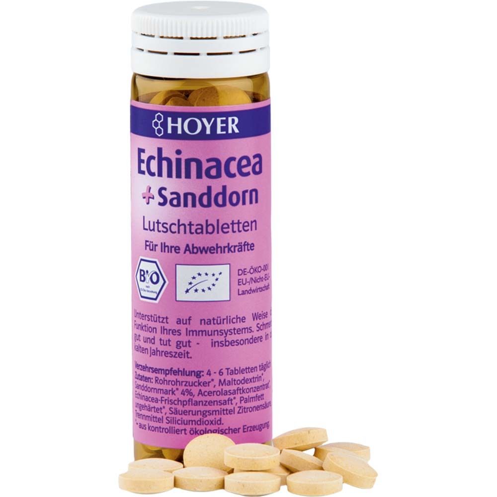 Hoyer Bio Echinacea+Sanddorn Lutschtabletten 60 St