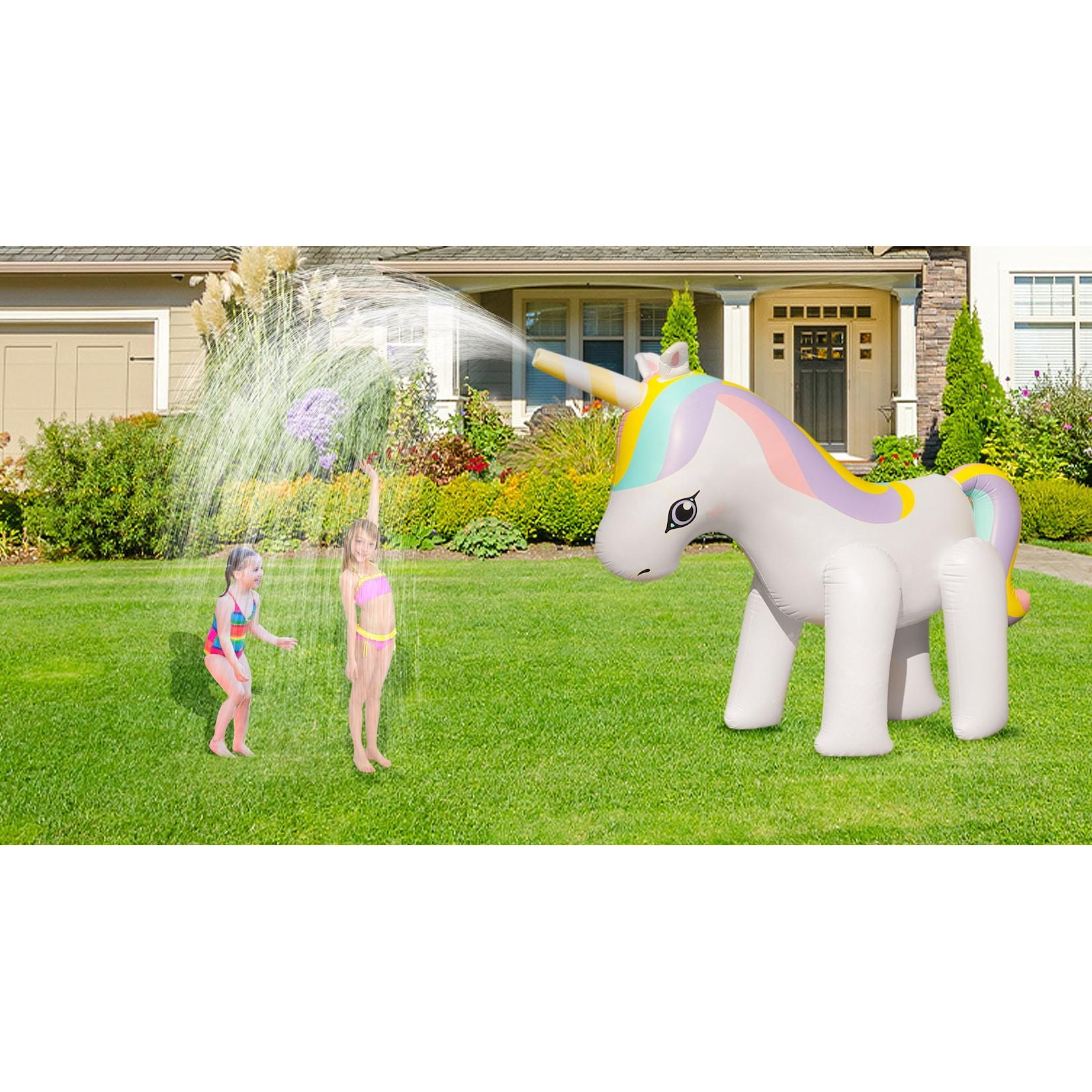 HC Garten & Freizeit Kinder Wassersprenkler Einhorn bunt 315x226x108 cm