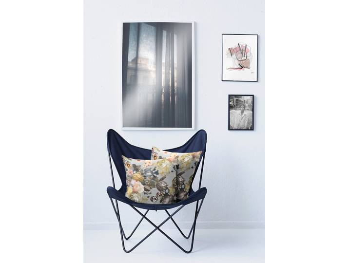 Housse de coussin Automne type B Gris/Gris 49 x 49cm Tissu mélangé