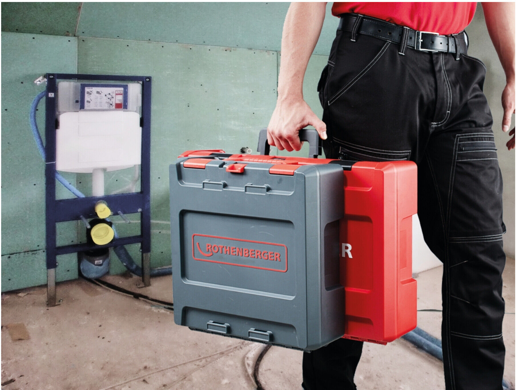 Rothenberger ROCASE 4212 Anthrazit mit Clip für Bedienungsanleitung (1300003649)