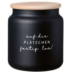 Ritzenhoff & Breker Vorratsdose Svart Plätzchen 1100 ml 1 Stück weiß, 12x13 cm