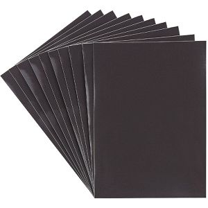 Ideen-mit-Herz Magnetfolie Magnetbogen, A5, selbstklebend, zuschneidbar, schwarz, 14,8 x 21 cm, 10 Stück