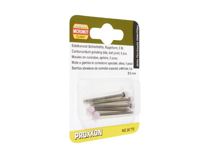 Proxxon Schleifstifte Kugel Edelkorund ⌀ 2.4 mm 5 Stück