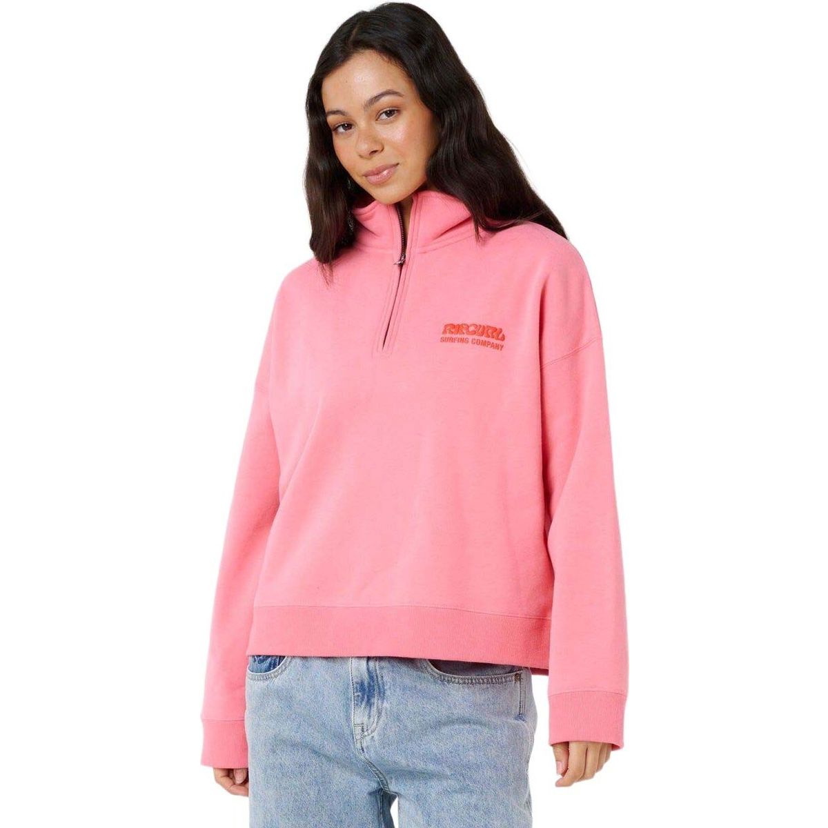 RipCurl Surf Puff 1/4 Zip pink (0020) XL 07WWFL-0020-XL